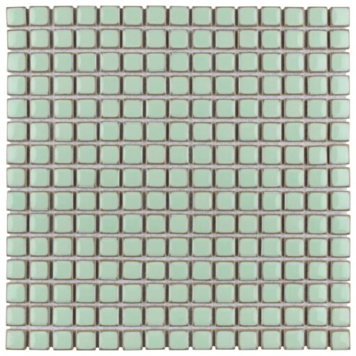 Hudson Edge Light Green 12-3/8"x12-3/8" Porcelain Mos