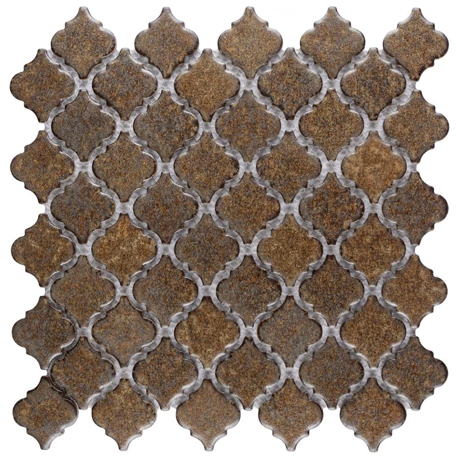 Hudson Tangier Brownstone 12-3/8"x12-1/2" Porc Mos LTR720