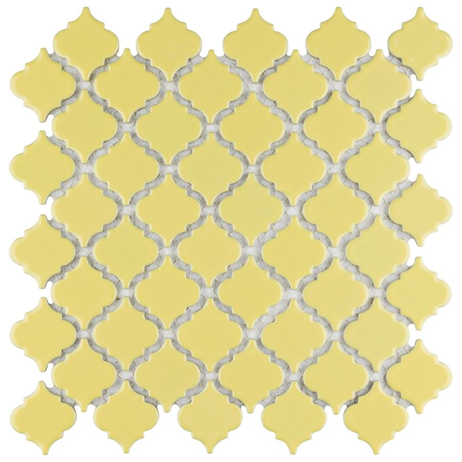 Hudson Tangier Vintage Yellow 12-3/8"x12-1/2" Porcelain Mos