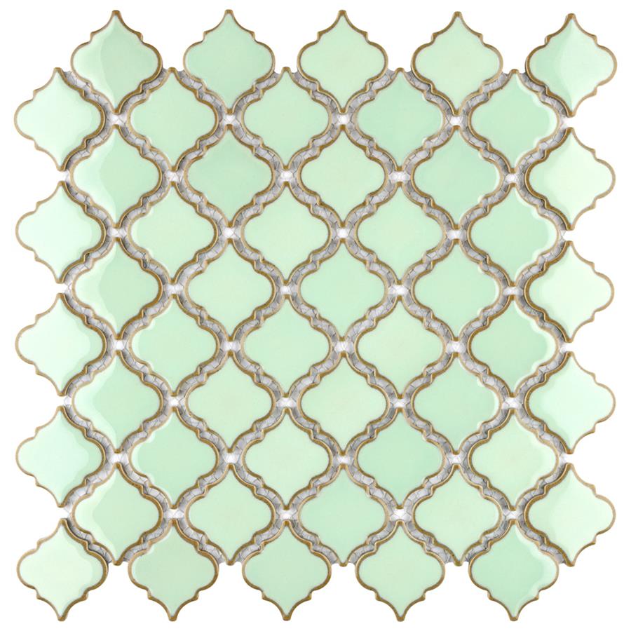 Hudson Tangier Light Green 12-3/8"x12-1/2" Porcelain Mos