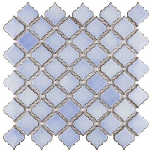 Hudson Tangier Frost Blue 12-3/8"x12-1/2" Porcelain Mos