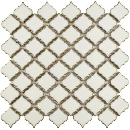 Hudson Tangier Snowcap White 12-3/8"x12-1/2" Porcelain Mos