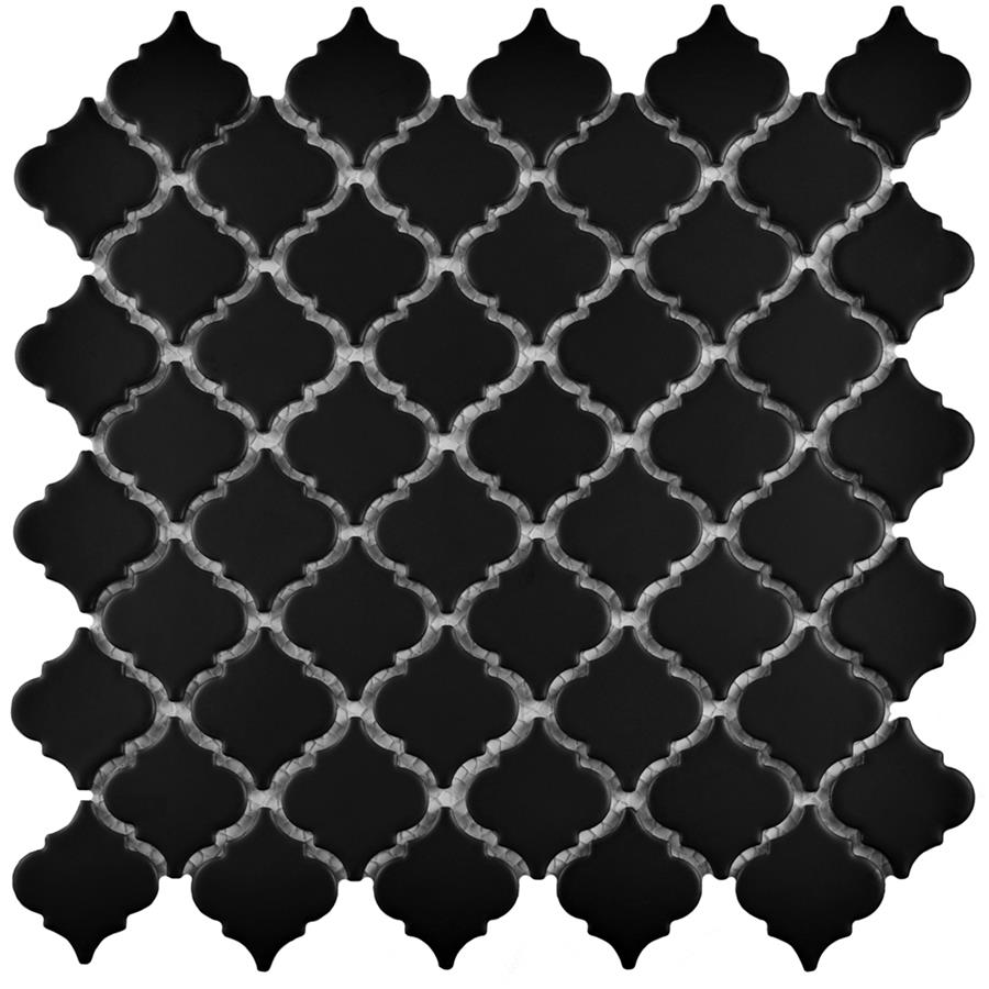 Hudson Tangier Matte Black 12-3/8"x12-1/2" Porcelain Mos