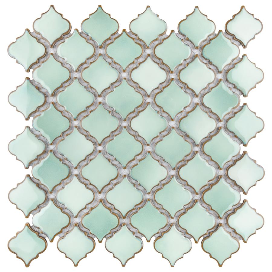 Hudson Tangier Mint Green 12-3/8"x12-1/2" Porcelain Mos