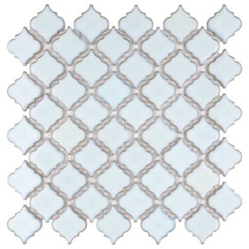 Hudson Tangier Silk White 12-3/8"x12-1/2" Porcelain Mos