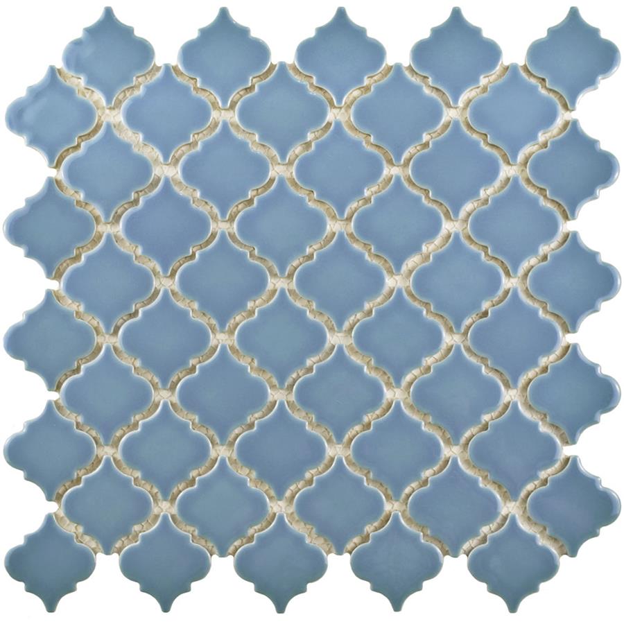 Hudson Tangier Light Blue 12-3/8"x12-1/2" Porcelain Mos