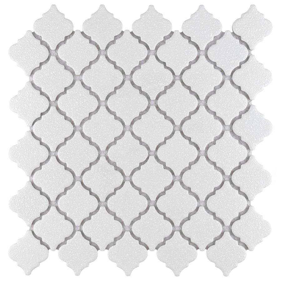 Hudson Tangier Crystalline Wht 12-3/8"x12-1/2" Porcelain Mos