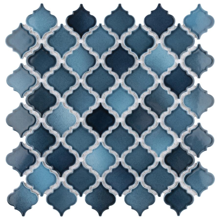 Hudson Tangier Glacier 12-3/8"x12-1/2" Porcelain Mos