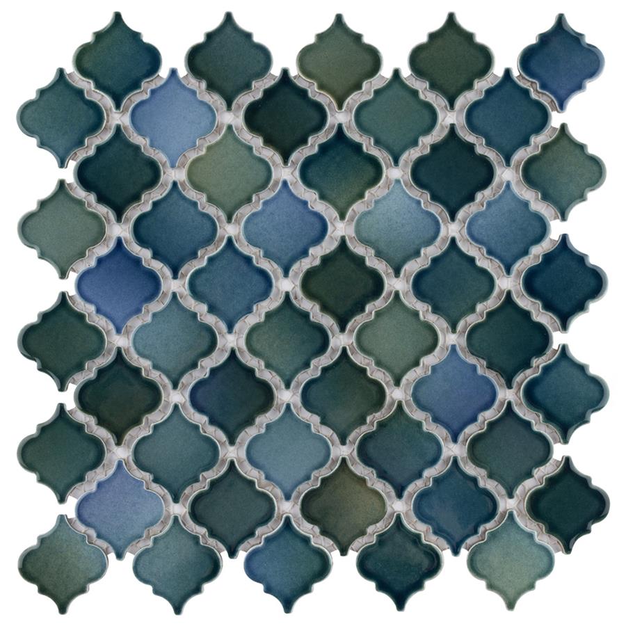 Hudson Tangier Lagoon 12-3/8"x12-1/2" Porcelain Mos