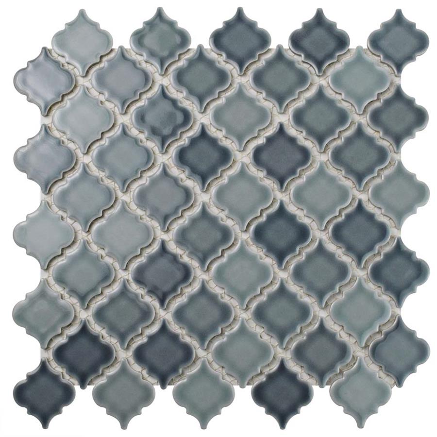 Hudson Tangier Stillwater 12-3/8"x12-1/2" Porcelain Mos