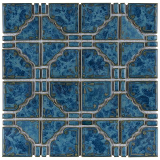 Moonbeam Pacific Blue 11-3/4"x11-3/4" Porcelain Mos