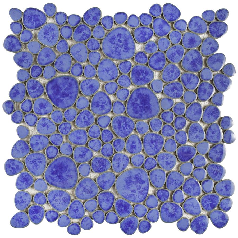 Pebble Blue Cloud 11"x11" Porcelain Mos