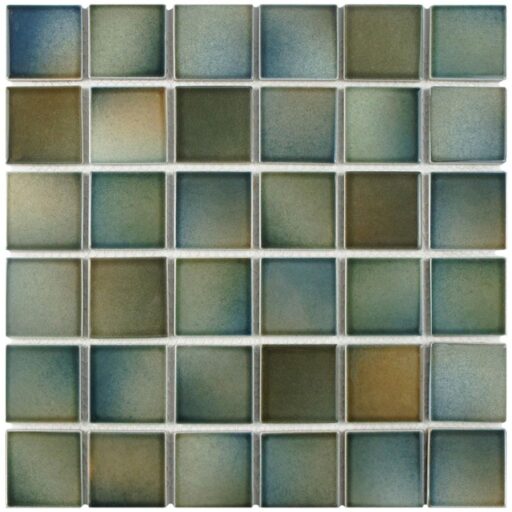 Squire Quad Basin 12-1/2"x12-1/2" Porcelain Mos SQ MIX 273