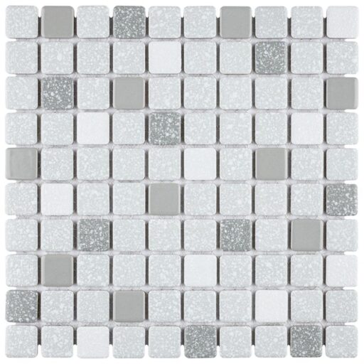 Crystalline Square Grey 11-3/4"x11-3/4" Porcelain Mos