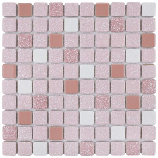 Crystalline Square Pink 11-3/4"x11-3/4" Porc Mos SRR 918