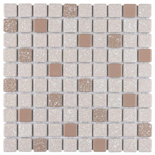 Crystalline Square Beige 11-3/4"x11-3/4" Porc Mos SRR923
