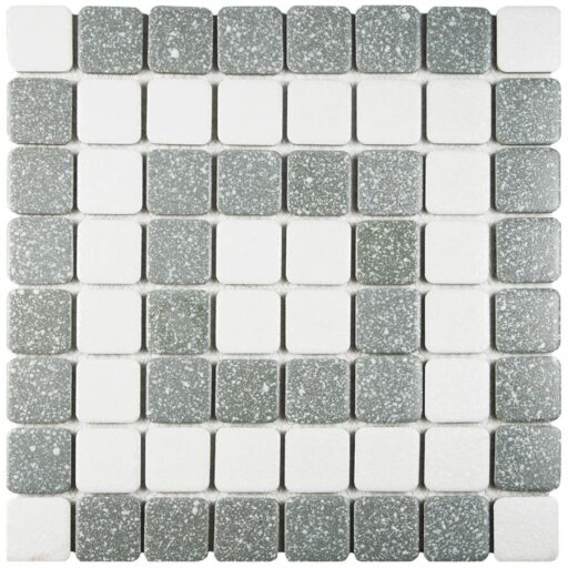 Crystalline Market Sq Grey 11-3/4"x11-3/4" Porc Mos SSQ708