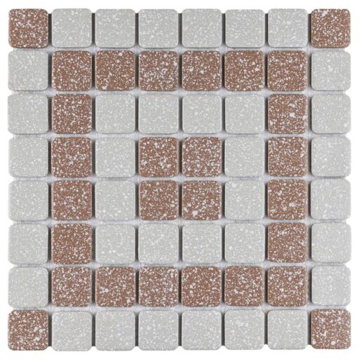 Crystalline Market Sq Beige 11-3/4"x11-3/4" Porc Mos SSW723
