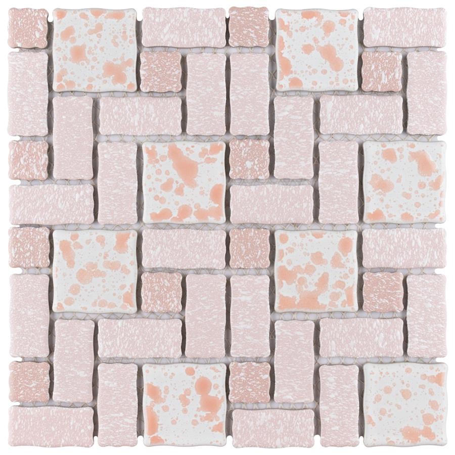 Academy Pink 11-3/4"x11-3/4" Porcelain Mos TMR-413