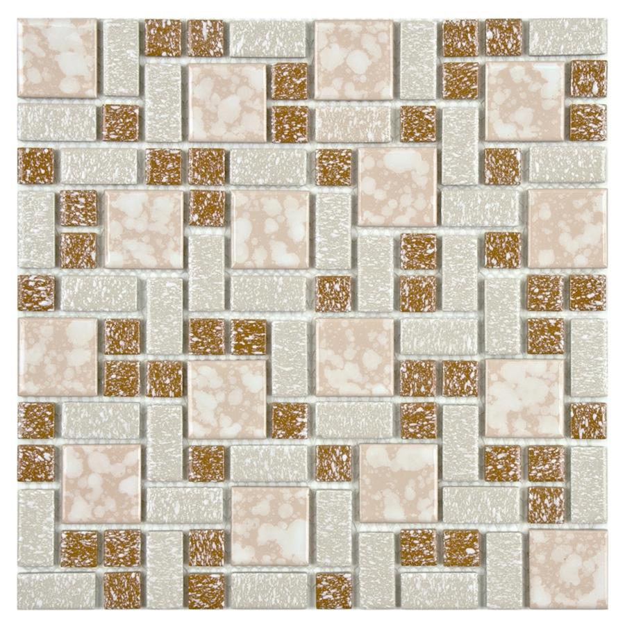 University Beige 11-3/4"x11-3/4" Porcelain Mos