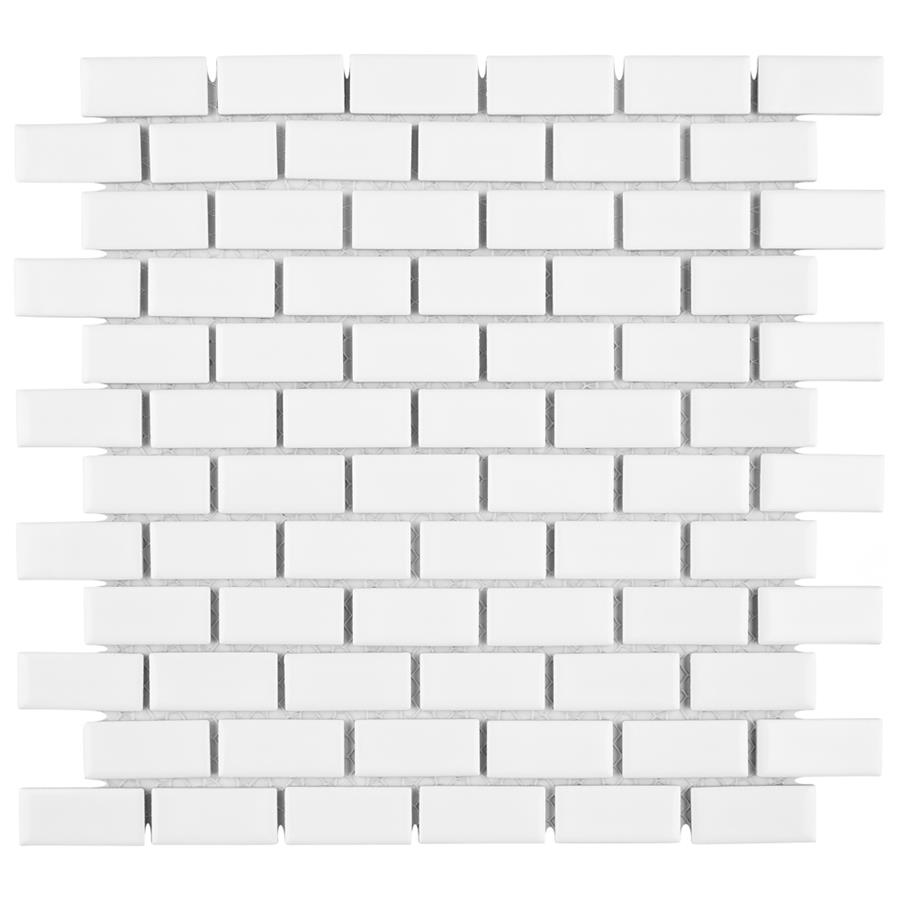 Hudson Subway White 11-7/8"x12" Porcelain Mos