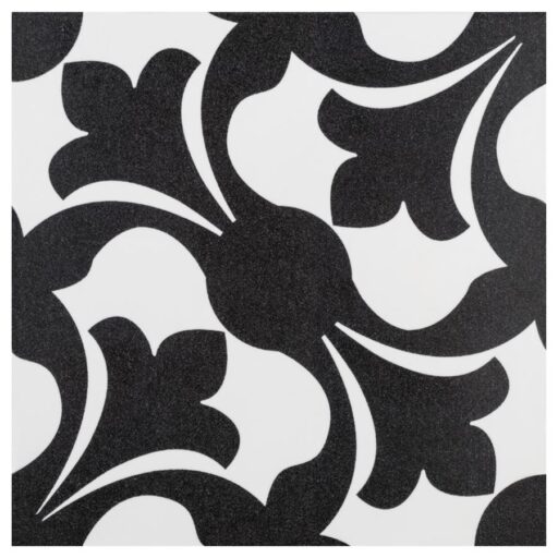 Emotion Nero 7-3/4" x 7-3/4" Ceramic Floor/Wall Tile