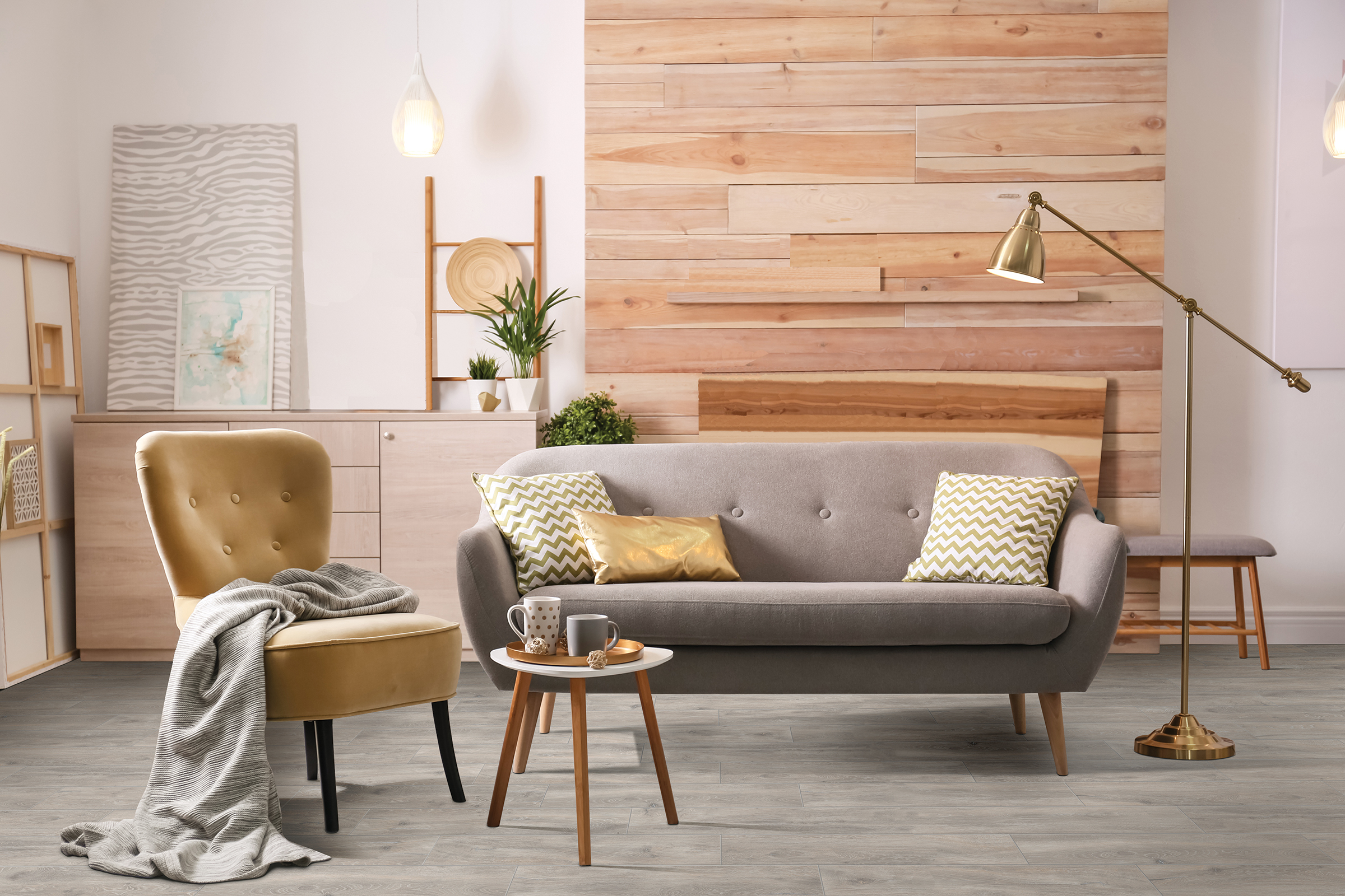 Titus 2.0 6"x36" Matte Porcelain Tile in Grey