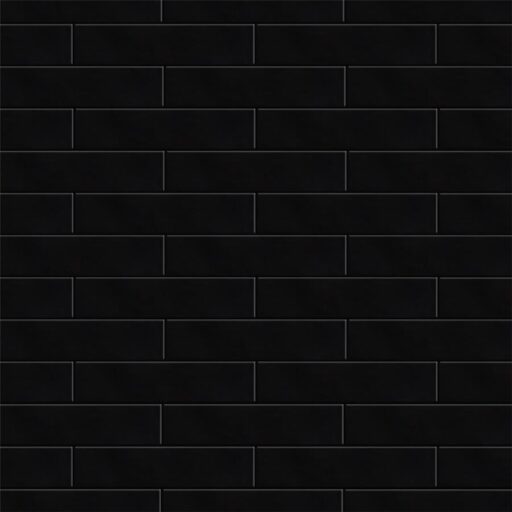 Metro Soho Subway Glossy Black 1-3/4"x7-3/4" Porcelain F/W