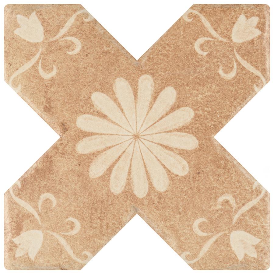 Tech Land Cross Fire Temple 6"x6" Porcelain F/W Tile