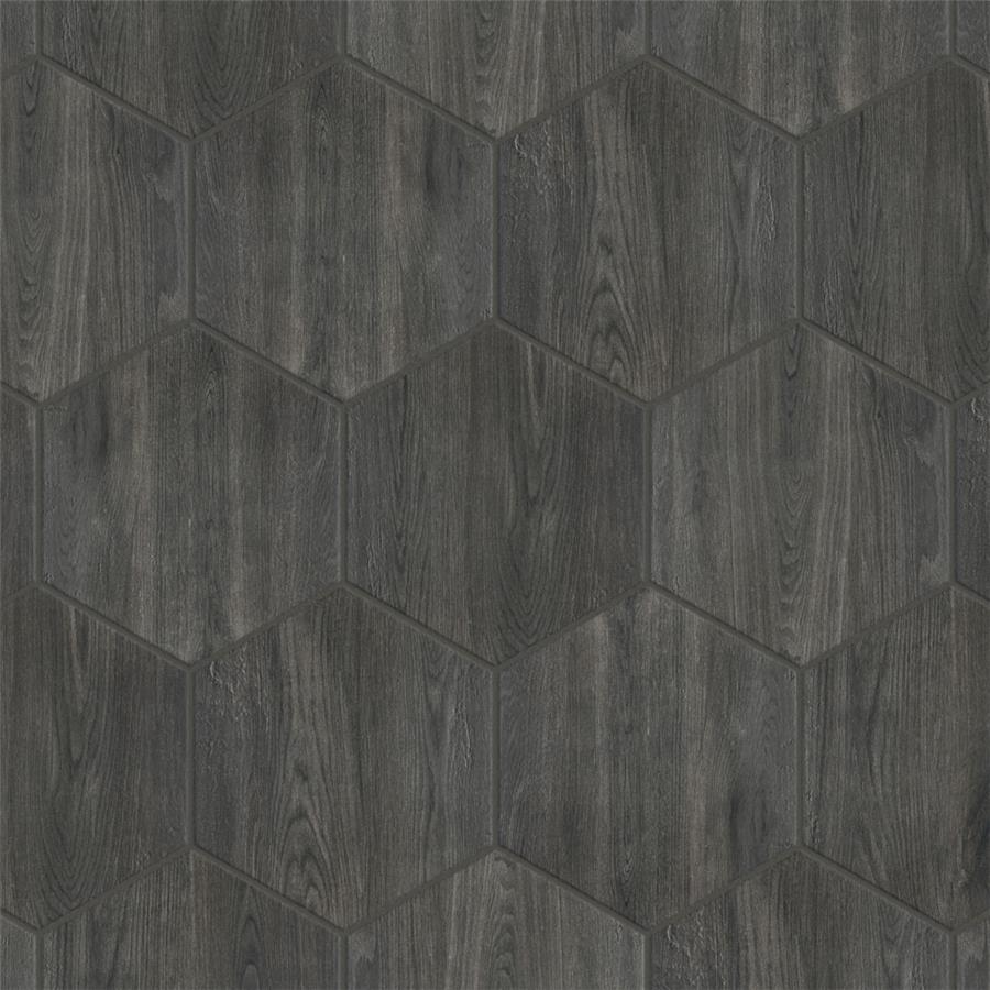 Natura Hex Nero 14-1/8"x16-1/4" Porcelain F/W Tile