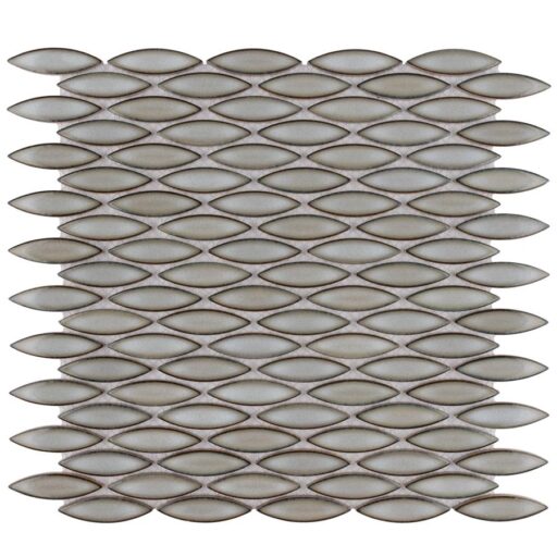 Pescado Linen Grey 12"x12-1/2" Porcelain Mosaic