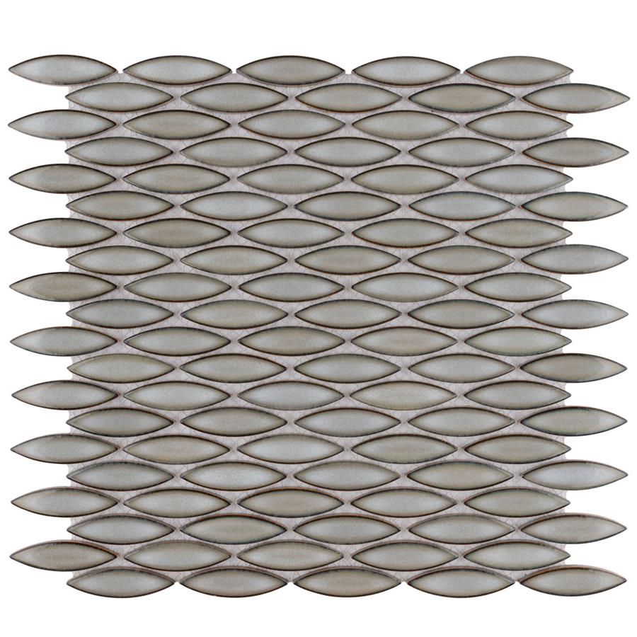 Pescado Linen Grey 12"x12-1/2" Porcelain Mosaic