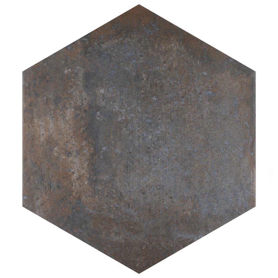 Boston Ferro Hex Ombra 14-1/8"x16-1/4" Porcelain F/W Tile