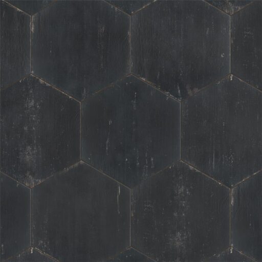 Retro Hex Nero 14-1/8"x16-1/4" Porcelain F/W Tile