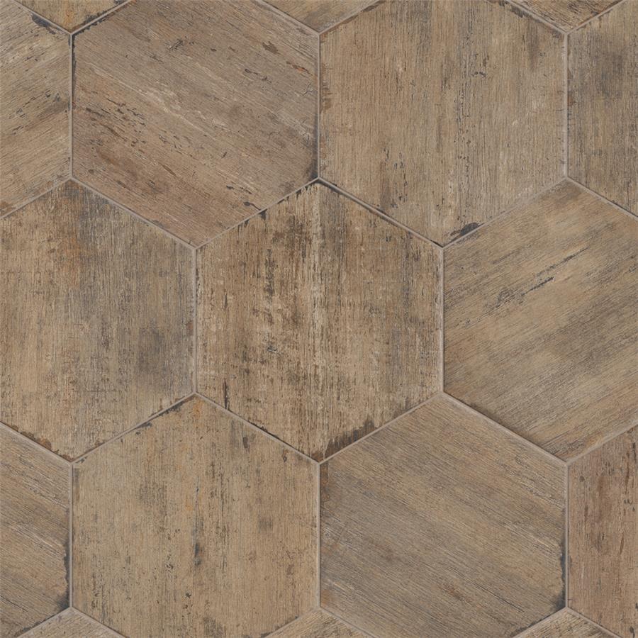 Retro Hex Terra 14-1/8"x16-1/4" Porcelain F/W Tile
