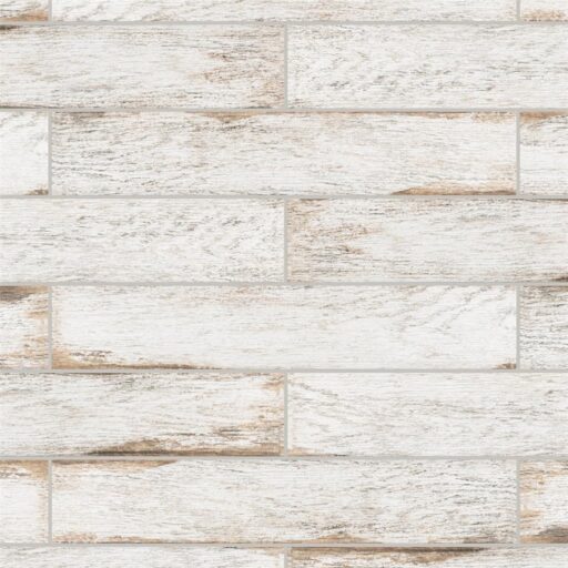 Bora White 3-1/8"x17-1/2" Porcelain F/W Tile