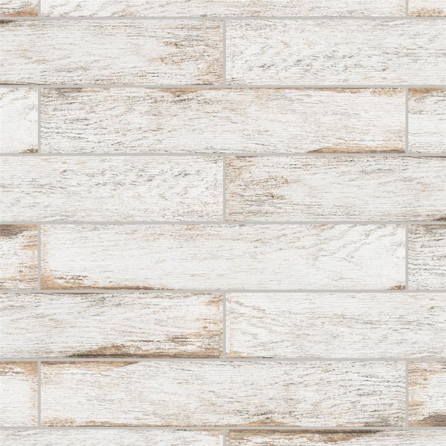 Bora White 3-1/8"x17-1/2" Porcelain F/W Tile