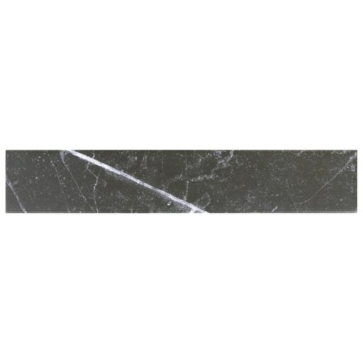 Tinos Black 3-1/8"x17-3/8" Porcelain F/W Tile
