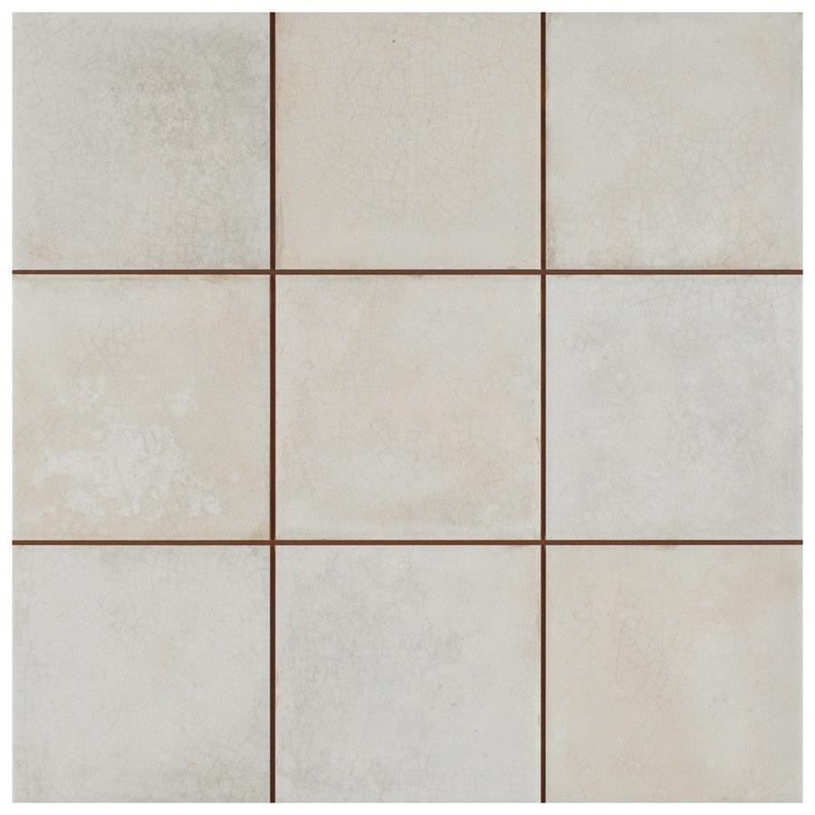 Kings Etna White 13-1/8"x13-1/8" Ceramic Floor/Wall Tile