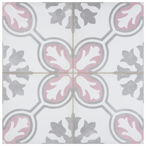 Amberley Orchid Pink 17-3/4" x 17-3/4" Porcelain F/W Tile