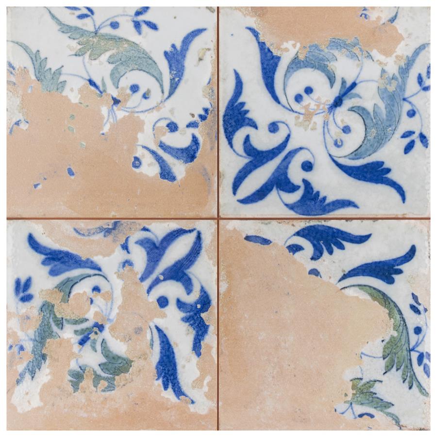Kings Heritage Leaves 17-5/8"x17-5/8" Ceramic F/W Tile