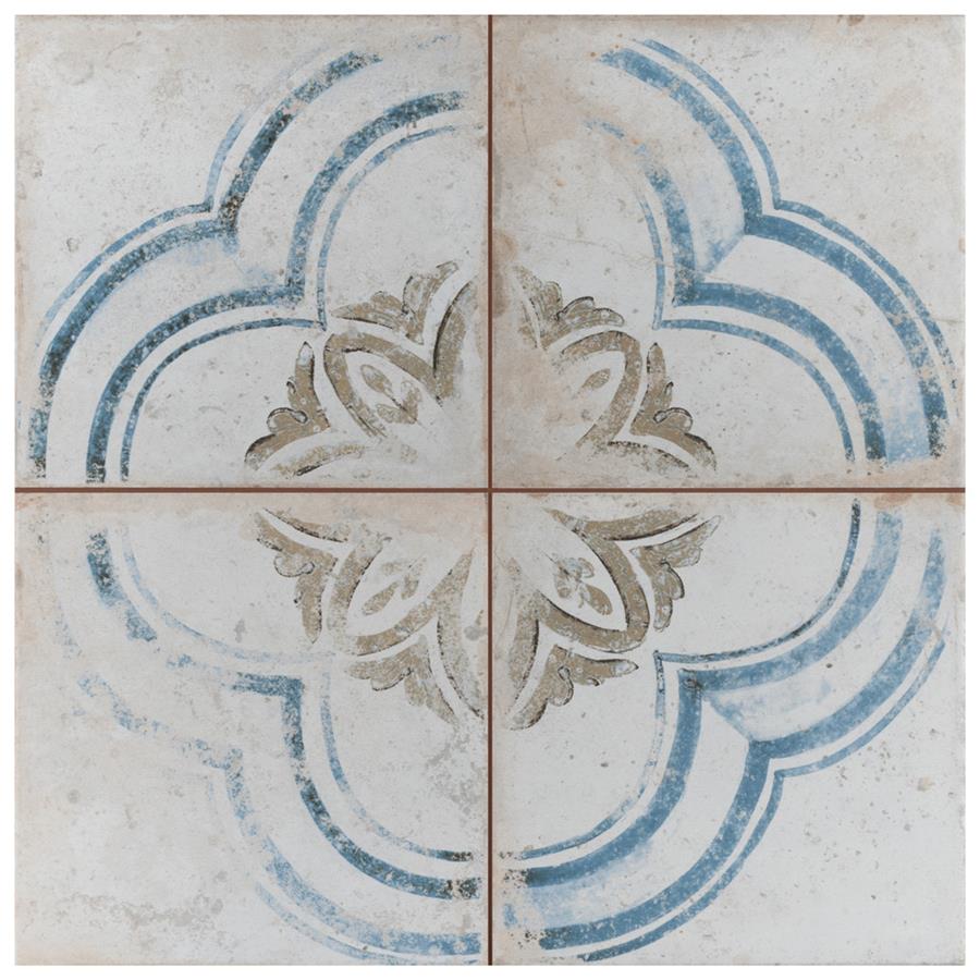 Kings Root Blossom 17-5/8"x17-5/8" Ceramic F/W Tile