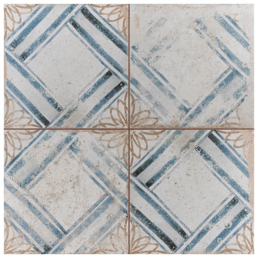 Kings Root Lattice 17-5/8"x17-5/8" Ceramic F/W Tile