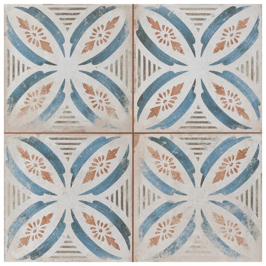Kings Root Petal 17-5/8"x17-5/8" Ceramic F/W Tile