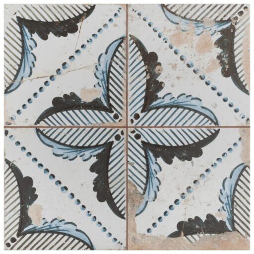 Kings Root Pinnate 17-5/8"x17-5/8" Ceramic F/W Tile