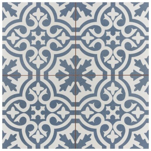 Berkeley Blue 17-5/8"x17-5/8" Ceramic F/W Tile