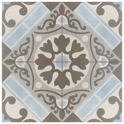 Evasion Azul 17-5/8"x17-5/8" Ceramic F/W Tile