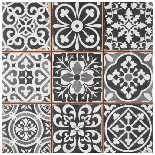 Faenza Nero 13"x13" Ceramic F/W Tile