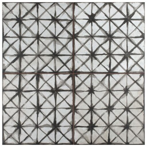 Kings Temple Nero 17-5/8" x 17-5/8" Ceramic F/W Tile