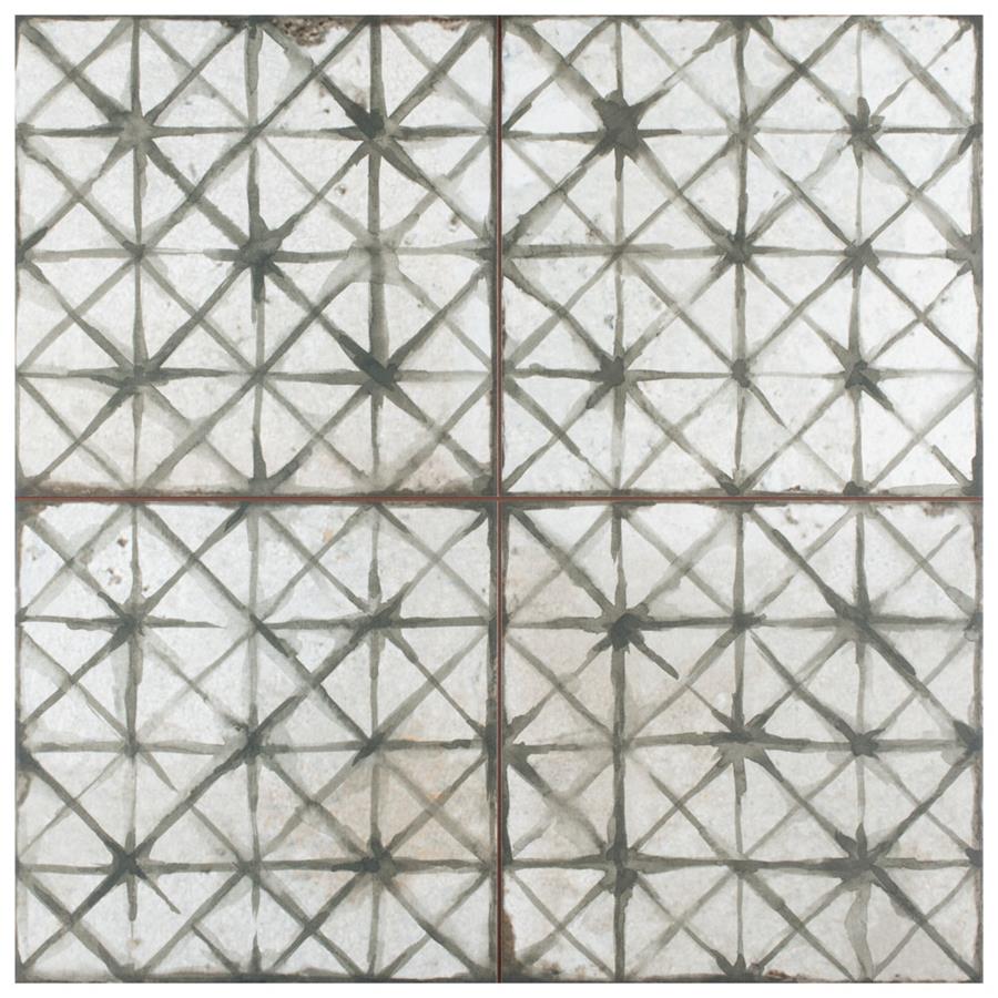 Kings Temple Sage 17-5/8" x 17-5/8" Ceramic F/W Tile
